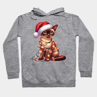 Christmas Burmese Cat Hoodie